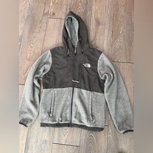 The North Face Charcoal and Light Gray Fleece Jacket